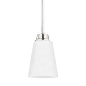 Sea Gull Lighting-Kerrville-100W One Light Mini-Pendant in Transitional Style-4.38 Inch wide by 6.38 Inch high