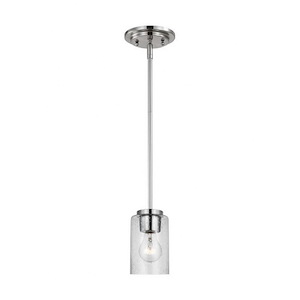 Sea Gull Lighting-Oslo-1 Light Pendant In Contemporary Style-5.75 Inch Tall and 4 Inch Wide - 1118535