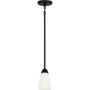 Seville - 1 Light Mini Pendant In Modern Style-7 Inches Tall and 4 Inches Wide - 1326609