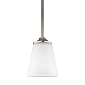 Sea Gull Lighting-Hanford-One Light Mini-Pendant in Transitional Style-5.13 Inch wide by 6.75 Inch high - 494153