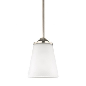 Sea Gull Lighting-Hanford-One Light Mini-Pendant in Transitional Style-5.13 Inch wide by 6.75 Inch high - 494153