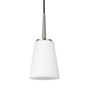 Sea Gull Lighting-Driscoll-One Light Mini-Pendant in Contemporary Style-5.25 Inch wide by 11.75 Inch high - 411407