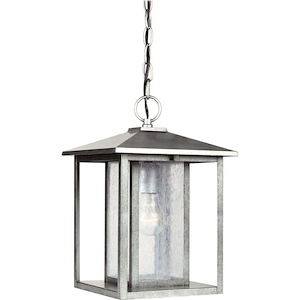 Hunnington-One Light Outdoor Pendant in Contemporary Style-9 Inch wide by 13.75 Inch high - 490538