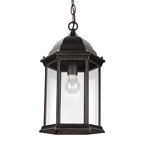 Sea Gull Lighting-Sevier-One Light Outdoor Pendant in Traditional Style-9.38 Inch wide by 16.63 Inch high - 561004