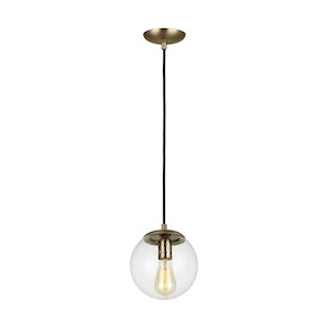 Hanging Globe-One Light Pendant in Contemporary Style-8 Inch wide by 8.5 Inch high - 1286050