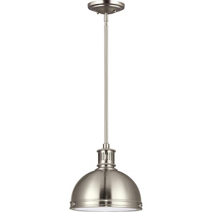 Pratt Street-One Light Pendant in Contemporary Style-9.5 Inch wide by 8.5 Inch high - 411579