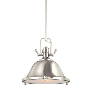 Sea Gull Lighting-Stone Street-One Light Pendant in Contemporary Style-13.25 Inch wide by 12 Inch high