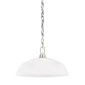 Sea Gull Lighting-Kerrville-100W One Light Pendant in Transitional Style-15 Inch wide by 8 Inch high