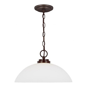 Sea Gull Lighting-Oslo-One Light Pendant in Contemporary Style-15.75 Inch wide by 8.75 Inch high - 315101