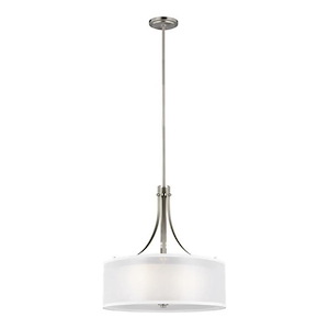 Sea Gull Lighting-Elmwood Park-3 Light Pendant in Traditional Style-19 Inch wide by 18 Inch high
