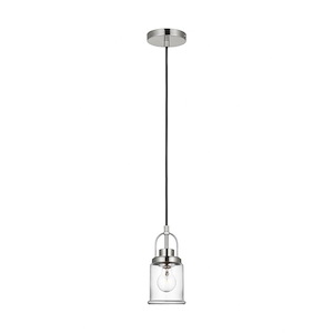 Anders-1 Light Mini Pendant In Transitional Style-9.25 Inch Tall and 4.75 Inch Wide