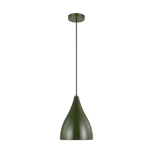 Oden-1 Light Small Pendant In Casual Style-11.75 Inch Tall and 9 Inch Wide