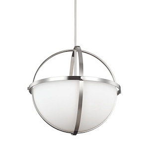 Sea Gull Lighting-Alturas 3-Light Pendant in Contemporary Style-19 Inch wide by 18.75 Inch high