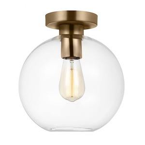 Sea Gull Lighting-Orley-1 Light Semi-Flush Mount In Transitional Style-12.13 Inch Tall and 10 Inch Wide