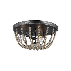 Sea Gull Lighting-Oglesby-3 Light Flush Mount in Country Style-14 Inch wide by 6.25 Inch high - 1002455