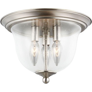 Belton-40W Three Light Flush Mount - 691927