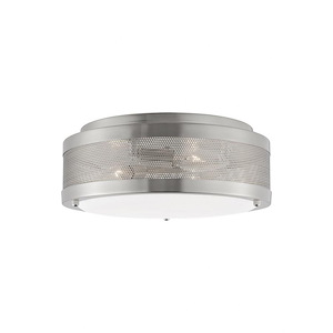 Vander-3 Light Medium Flush Mount In Transitional Style-4.63 Inch Tall and 12 Inch Wide