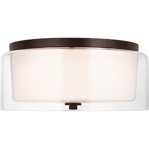 Elmwood Park-2 Light Flush Mount in Traditional Style-14 Inch wide by 6.13 Inch high - 1002458