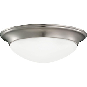 Nash-3 Light Flush Mount in Contemporary Style-16.75 Inch wide by 5.5 Inch high - 416541