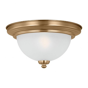 Sea Gull Lighting-Geary-1 Light Flush Mount In Transitional Style-5.5 Inch Tall and 10.5 Inch Wide - 1118493