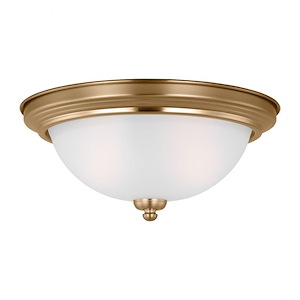 Sea Gull Lighting-Geary-2 Light Flush Mount In Transitional Style-5.5 Inch Tall and 12.5 Inch Wide - 1118497