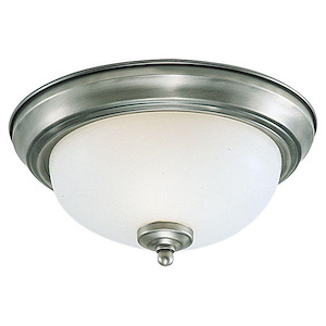 Sea Gull Lighting-Geary-3 Light Flush Mount in Transitional Style-15.25 Inch wide by 6.5 Inch high - 416536