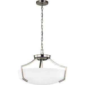 Hanford-Three Light Convertible Pendant in Transitional Style-20.56 Inch wide by 14.25 Inch high - 494204
