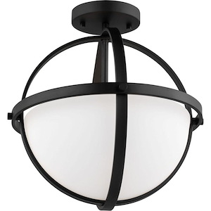 Alturas-18W 2 LED Convertible Semi-Flush Mount In Contemporary Style-16.38 Inch Tall and 14 Inch Wide - 1118447