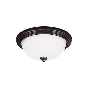 Sea Gull Lighting-One Light Flush Mount in Transitional Style-10.5 Inch wide by 5.5 Inch high