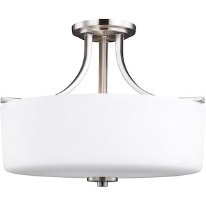 Kemal-3 Light Semi-Flush Mount-16 Inch wide by 12.5 Inch high - 692037