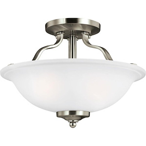 Emmons-2 Light Semi-Flush Mount in Traditional Style-13 Inch wide by 8.88 Inch high - 561238