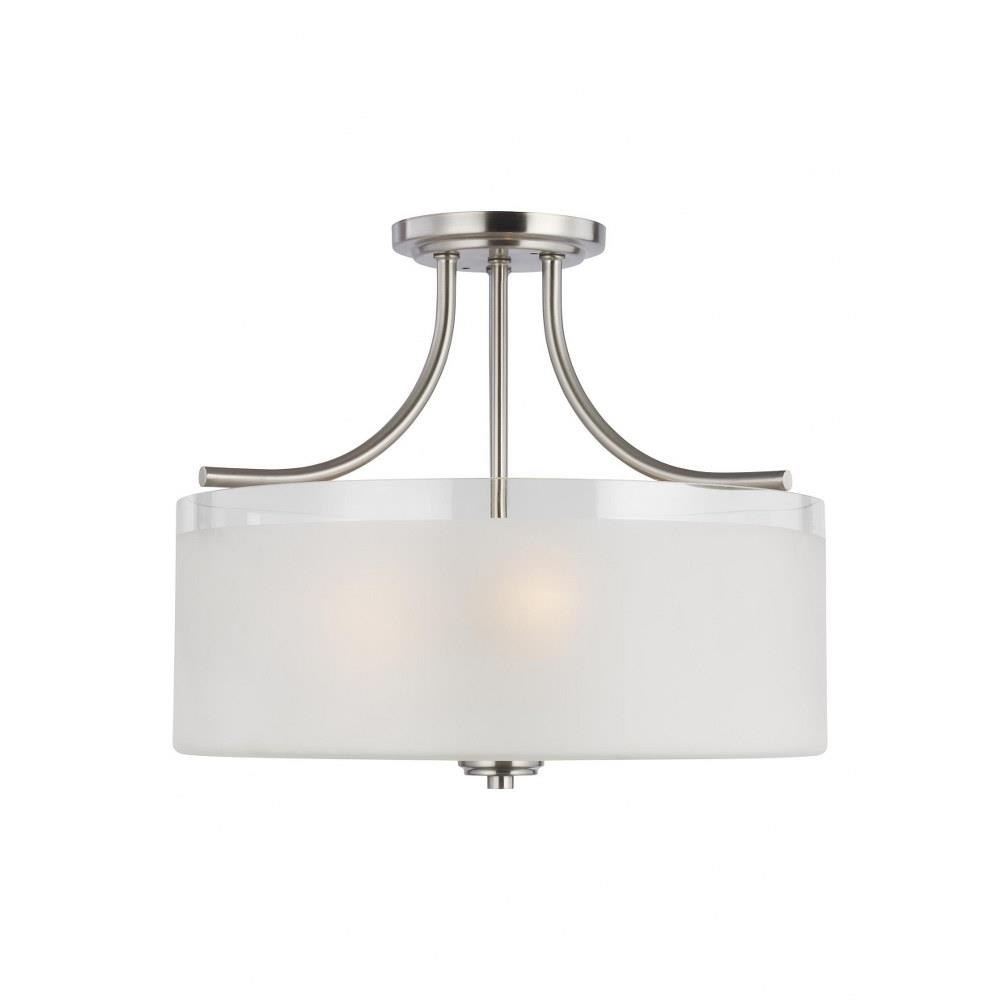 Generation Lighting 7903997 Sea Gull Lighting-Hunnington-14W LED  Outdoor Flush Mount in Contemporary Style-10 Inch wide by 6.25 Inch high