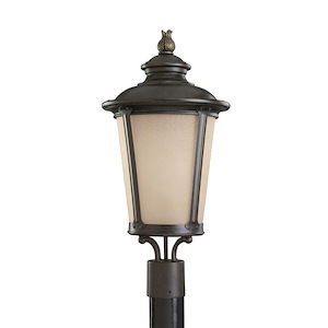 Sea Gull Lighting-Single Light Outdoor Post Lantern in Traditional Style-11 Inch wide by 23 Inch high