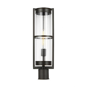 Alcona-1 Light Outdoor Post Lantern In Transitional Style-21 Inch Tall and 7 Inch Wide - 1286188
