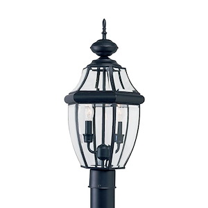 Sea Gull Lighting-Two Light Outdoor Post Fixture in Traditional Style-10 Inch wide by 21.5 Inch high