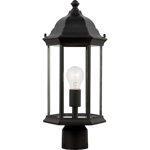 Sevier-1 Light Medium Outdoor Post Lantern in Traditional Style-8.13 Inch wide by 17.75 Inch high - 930906