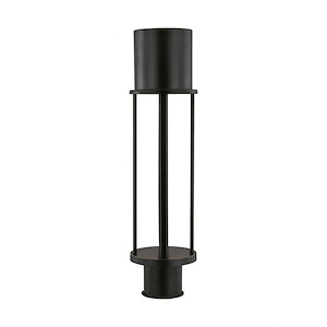 Union-14W 1 LED Outdoor Post Lantern In Modern Style-21.25 Inch Tall and 5.38 Inch Wide