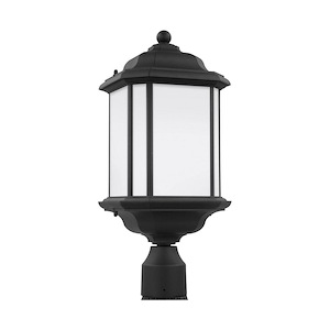 Sea Gull Lighting-Kent-One Light Outdoor Post Lantern in Traditional Style-8.5 Inch wide by 20.25 Inch high - 494181