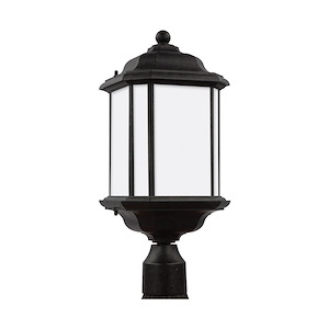 Sea Gull Lighting-Kent-One Light Outdoor Post Lantern in Traditional Style-8.5 Inch wide by 20.25 Inch high - 494181