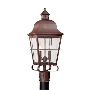 Sea Gull Lighting-Two Light Outdoor Post Fixture in Traditional Style-9.25 Inch wide by 22.75 Inch high