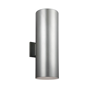 Bullets-Two Light Outdoor Wall Lantern in Transitional Style-6 Inch wide by 18.25 Inch high