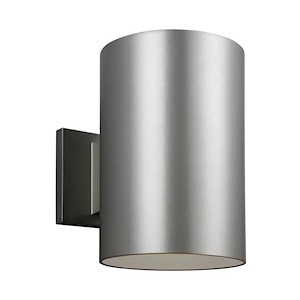 14W 1 LED Outdoor Cylinder Large Wall Lantern in Transitional Style-6 Inch wide by 9 Inch high