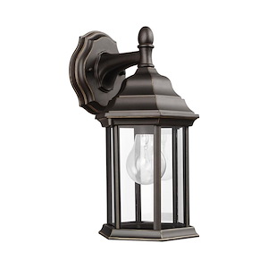 Sea Gull Lighting-Sevier-One Light Small Wall Lantern in Traditional Style-6.5 Inch wide by 12.5 Inch high - 561274