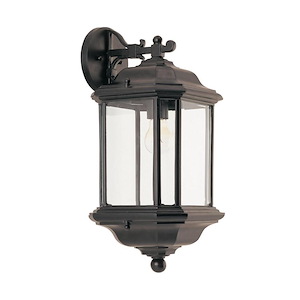 Sea Gull Lighting-Single-light Outdoor Wall Lantern in Traditional Style-8.5 Inch wide by 19.25 Inch high