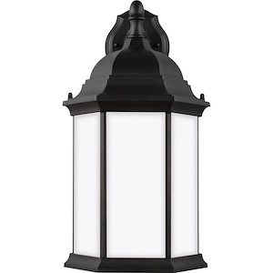 1 Light Large Downlight Outdoor Wall Lantern in Traditional Style-9.38 Inch wide by 18.75 Inch high - 1002221