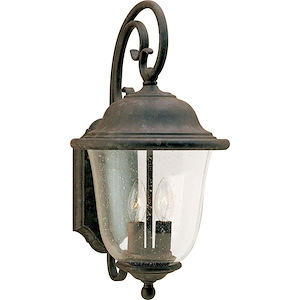 Two Light Wall Lantern in Traditional Style-9 Inch wide by 18 Inch high - 12538