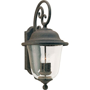 Three Light Outdoor Wall Fixture in Traditional Style-12.25 Inch wide by 23.5 Inch high - 12539