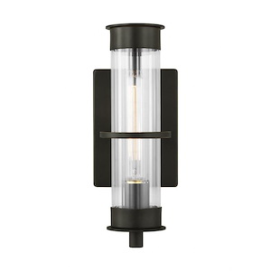 Alcona-1 Light Small Outdoor Wall Lantern In Transitional Style-12.5 Inch Tall and 5 Inch Wide - 1286146