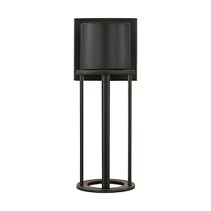Union-9W 1 LED Small Outdoor Wall Lantern In Modern Style-12.88 Inch Tall and 5 Inch Wide