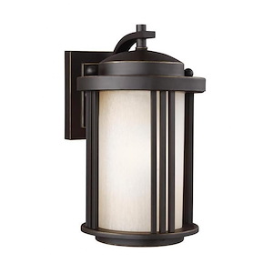 Sea Gull Lighting-Crowell-One Light Small Outdoor Wall Lantern in Contemporary Style-6 Inch wide by 10 Inch high - 494247